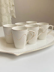 Gilded Embossed Ceramic Tableware Collection - detail 2