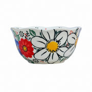 Underglaze Porcelain Floral Bowl, 5.2 Inch, Hand-Painted - product view 7