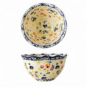 Underglaze Porcelain Floral Bowl, 5.2 Inch, Hand-Painted - product view 26
