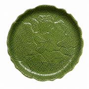 Relief Leaf Ceramic Plate, Large 33 x 3 cm, Underglaze Decorative Dinnerware - product view 1