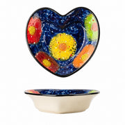 Starry Night Underglaze Porcelain Small Bowl, Blue Heart Dinnerware Set - product view 4