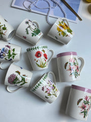 Two-Sided Pattern Ceramic Cup, Unique Design - detail 1