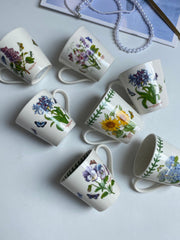 Two-Sided Pattern Ceramic Cup, Unique Design - detail 3