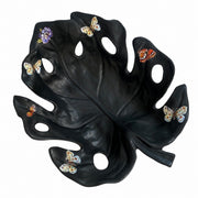 Black Leaf Ceramic Bowl, 29 x 22 x 8.5 cm, Decorative Serving Bowl - product view 1