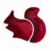 Squirrel Divided Platter, Ceramic Serving Tray with Compartments - product view 1