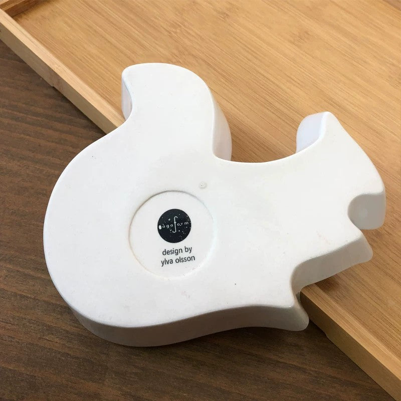 Squirrel Divided Platter, Ceramic Serving Tray with Compartments - detail 3