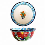 Underglaze Porcelain Floral Bowl, 5.2 Inch, Hand-Painted - product view 24