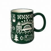 Red Whale Ceramic Mug, 450ml, Relief Detailing - product view 1