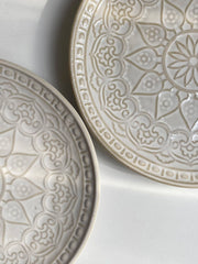 White Relief Underglaze Ceramic Tableware Collection - detail 3