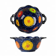 Starry Night Underglaze Porcelain Small Bowl, Blue Heart Dinnerware Set - product view 2