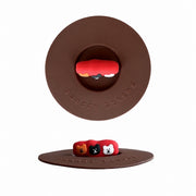 Candy Panda Decorative Cup Lid, Cream White Silicone, Reusable Drink Cover - product view 3