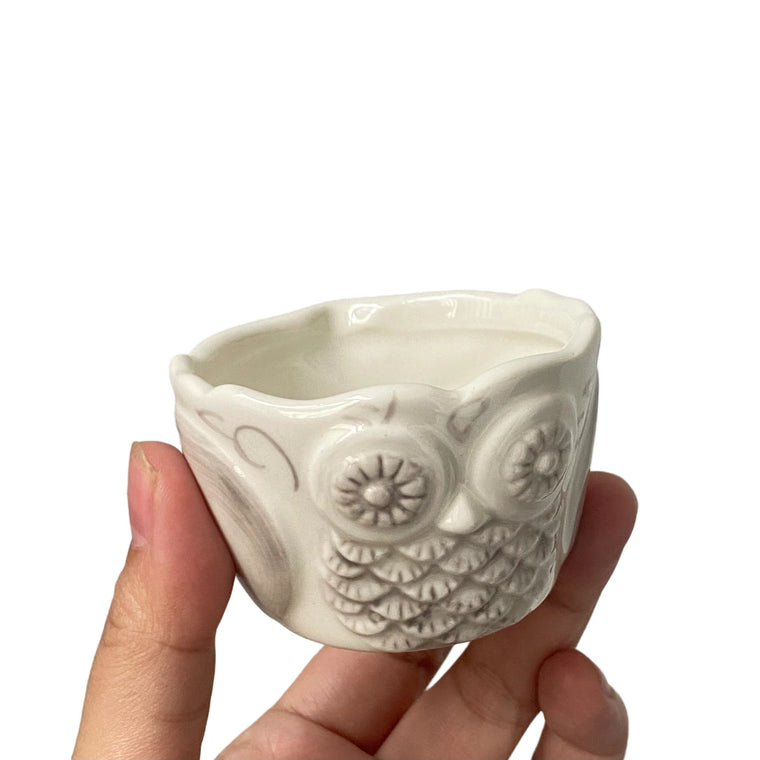 Mini Ceramic Cup 50ml, Hand-Painted Relief Detailing - product view 2