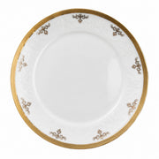 Wide Gold Rim Ceramic Plate 7.5 Inch, Elegant Dinnerware - product view 2