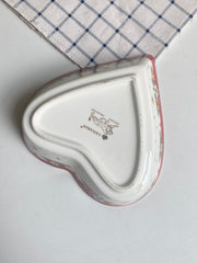 Snowy Christmas Tree Heart Ceramic Bowl, 6.25 Inch, Holiday Decor - detail 3