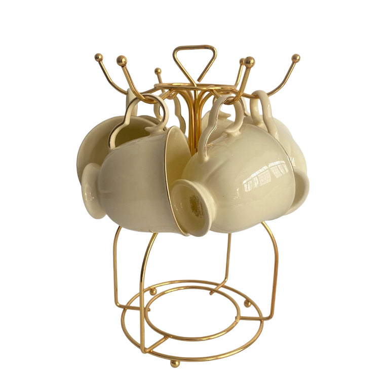 Gold Detail Ceramic Cup - product view 2