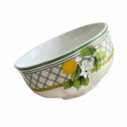 Checkered Lemon 8 Inch Ceramic Plate, Decorative Dinnerware - product view 3