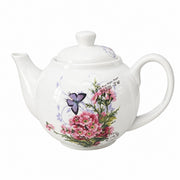 Yellow Floral Ceramic Pitcher, Drink Serving Jug - product view 1