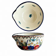 Bouquet Underglaze Porcelain Pouring Bowl, Hand-Painted - product view 1