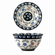 Underglaze Porcelain Floral Bowl, 5.2 Inch, Hand-Painted - product view 27