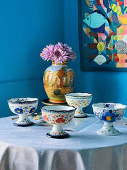 Stemmed Ice Cream Cup, Spring Blossom Porcelain - detail 1