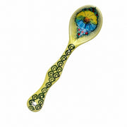 Curved-Handle Ceramic Mug with Spoon - product view 6