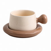 Suspended Style Coffee Cup and Saucer, Porcelain - product view 1