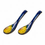 Starry Night Underglaze Porcelain Small Bowl, Blue Heart Dinnerware Set - product view 5