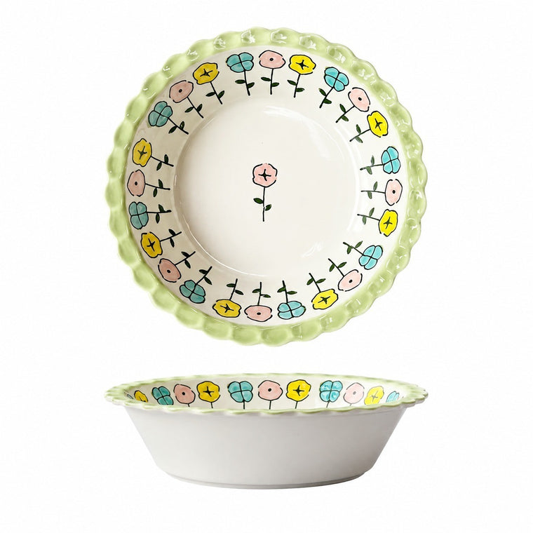 Blossoming Flowers Underglaze Porcelain Mug, Hand-Painted Dinnerware Set - product view 2