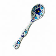 Curved-Handle Ceramic Mug with Spoon - product view 8