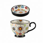 Starry Night Floral Underglaze Ceramic Tableware Collection - product view 5