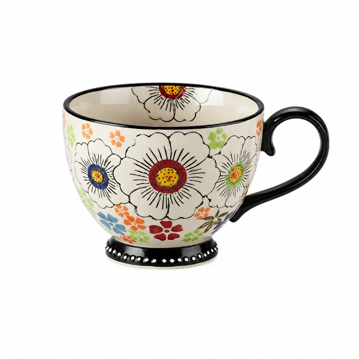 Starry Night Floral Underglaze Ceramic Tableware Collection - product view 3