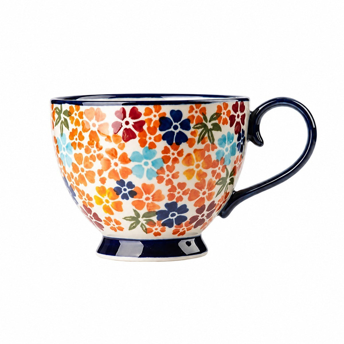 Starry Night Floral Underglaze Ceramic Tableware Collection - product view 2