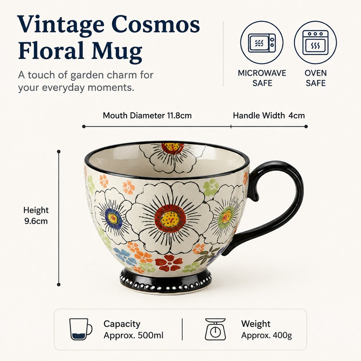 Starry Night Floral Underglaze Ceramic Tableware Collection - detail 1
