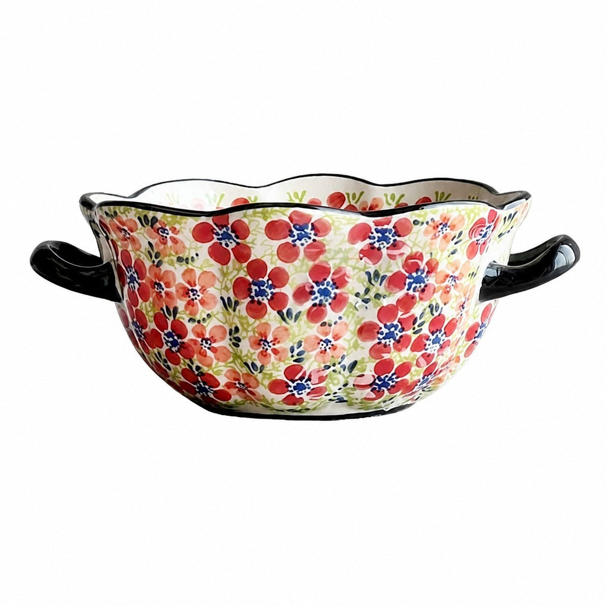 Double-Handled Large Ceramic Soup Bowl - product view 6