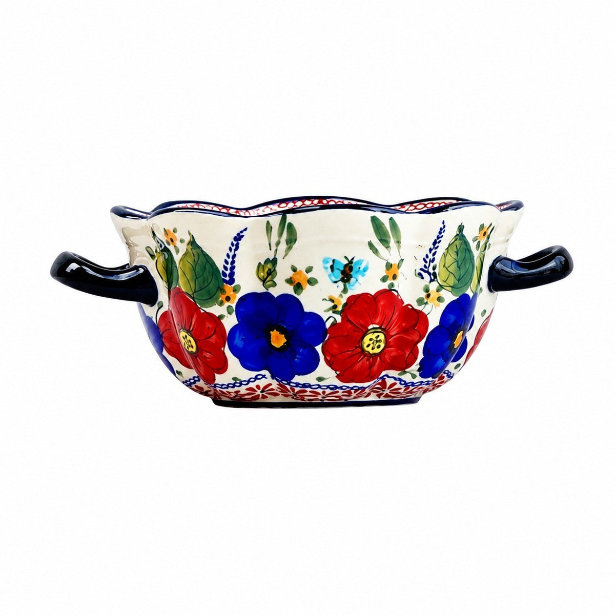 Double-Handled Large Ceramic Soup Bowl - product view 5