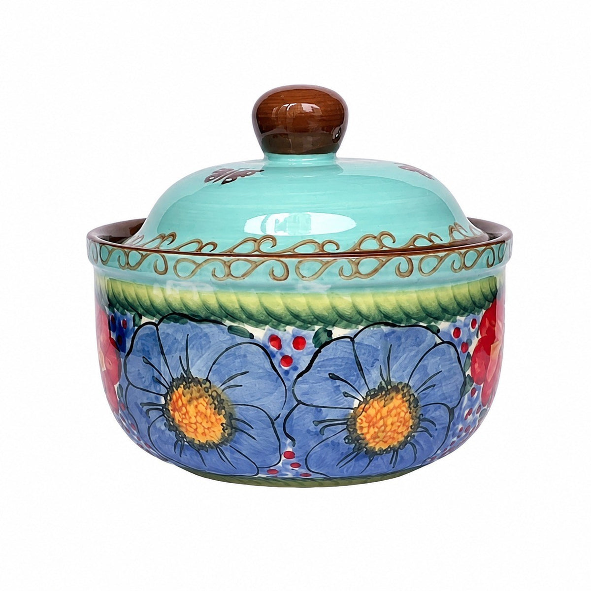 Covered Ceramic Stew Bowl - product view 1