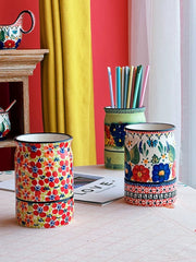 Ceramic Chopstick Holder, Hand-Painted - detail 2