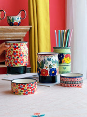 Ceramic Chopstick Holder, Hand-Painted - detail 3