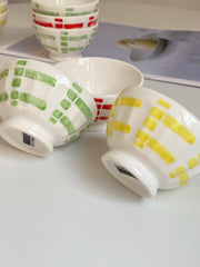 Green Pattern Ceramic Small Dish, 3.5 Inch, Underglaze Decoration - detail 3