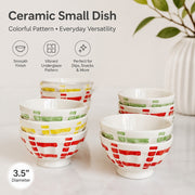 Green Pattern Ceramic Small Dish, 3.5 Inch, Underglaze Decoration - detail 2
