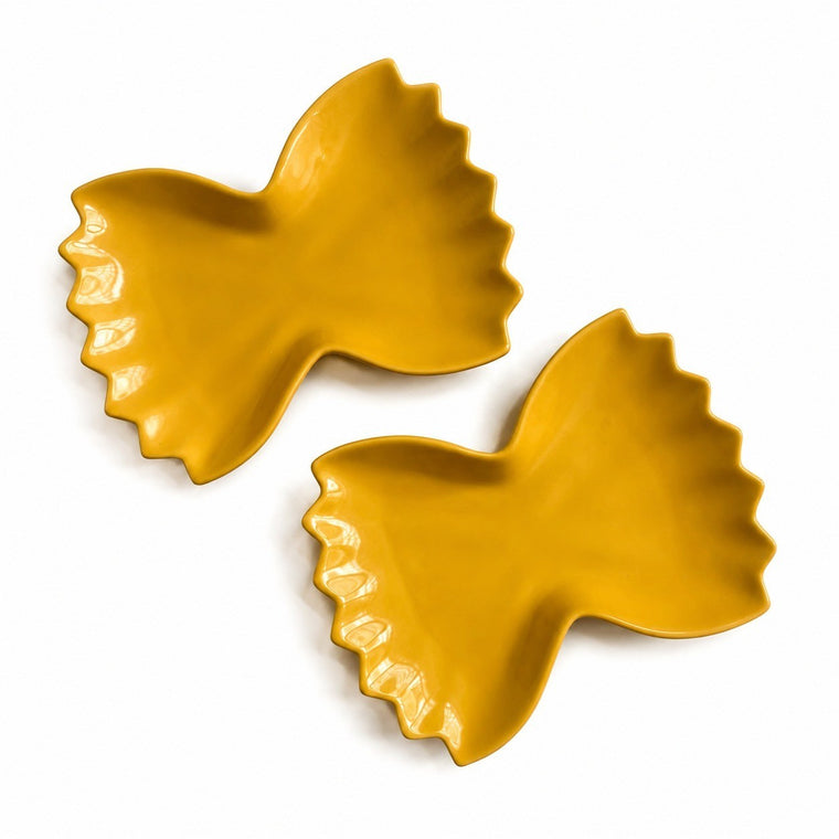 Butterfly Biscuit Small Dish, Ceramic Single Piece, Underglaze Decoration - product view 2