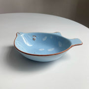 Ceramic Bowl 21x14x5cm, Underglaze Relief Decorative - detail 1