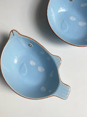 Ceramic Bowl 21x14x5cm, Underglaze Relief Decorative - detail 3