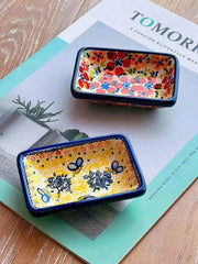 Rectangular Ceramic Dipping Dish, Hand-Painted, 9.5cm - detail 1