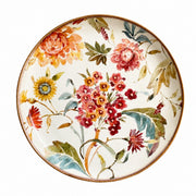 Autumn Garden 8 Inch Ceramic Plate, Underglaze Decorative Dinnerware - product view 1