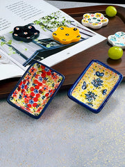 Rectangular Ceramic Dipping Dish, Hand-Painted, 9.5cm - detail 3