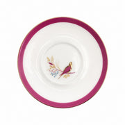 Red Porcelain Small Dish, Gold Painted Detail - product view 1