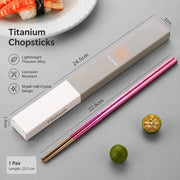 Titanium Alloy Chopsticks, 23.5 cm Dining Utensils - detail 1