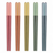 Alloy Serving Chopstick Set, 24cm, Ice Mist Five-Color, 5 Pairs, Dishwasher Safe - product view 1