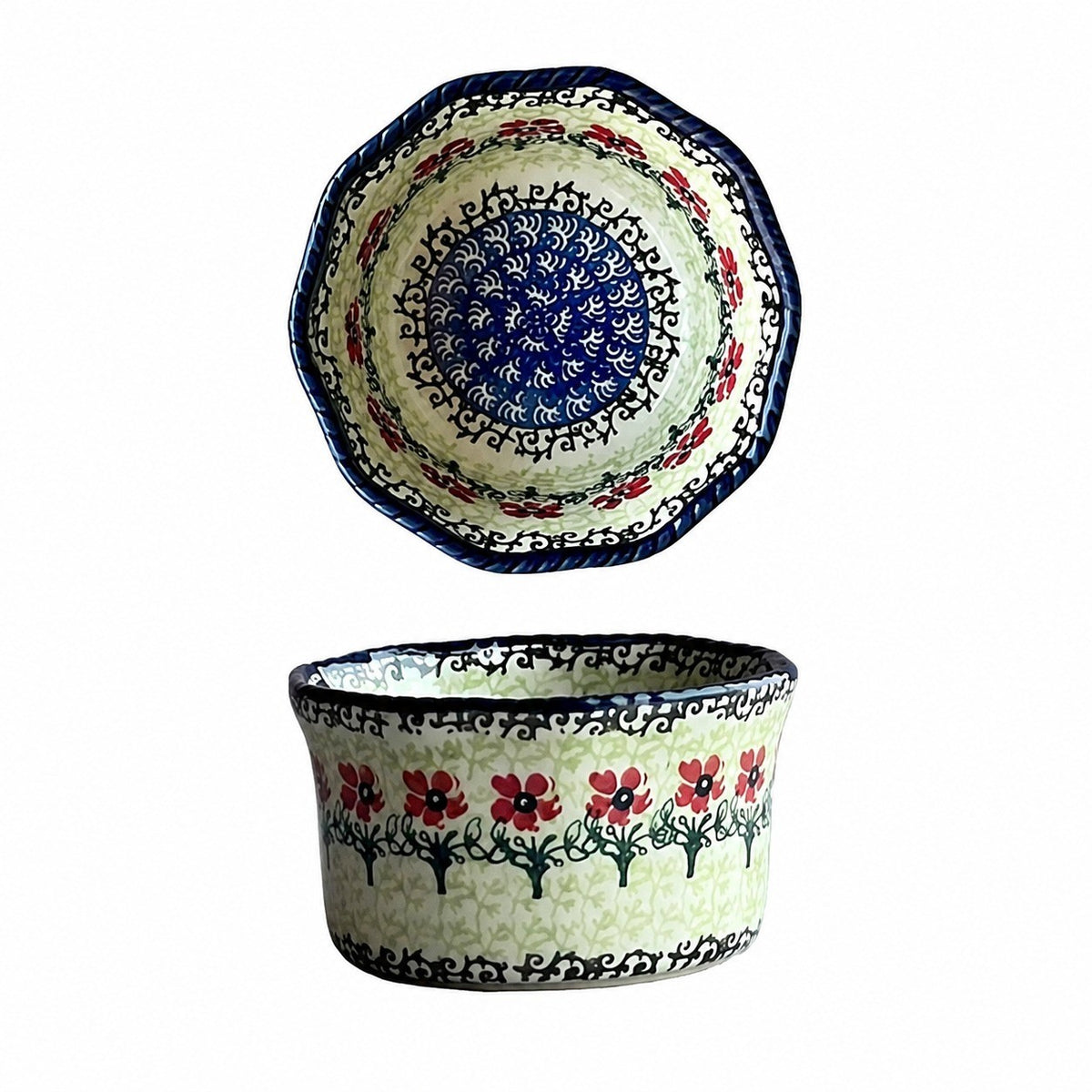 Double-Handled Baking Dish, Hand-Painted - product view 6